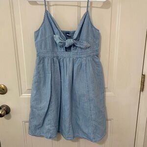 Old Navy Blue Chambray Mini Sundress